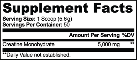 Creatine Monohydrate - 9 Months