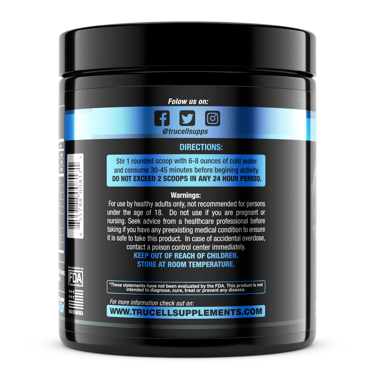 Trucell Recoil Pre Workout Formula Trucell Supplements